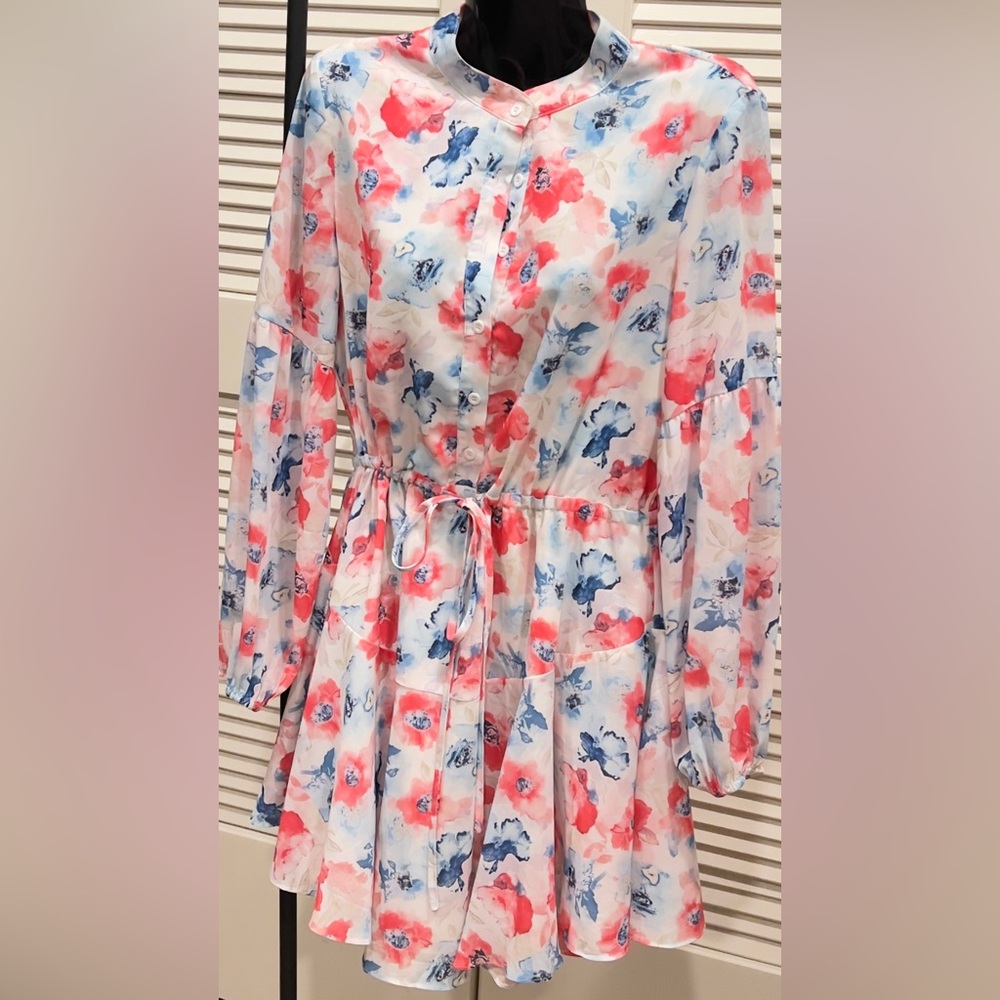 Floral Button-Down Dress